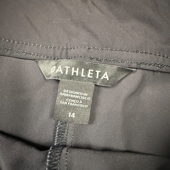 Athleta Stellar Wide Leg Women's Crop Pants, Black, Size 14, Lifestyle, Athletic - Picture 4 of 13